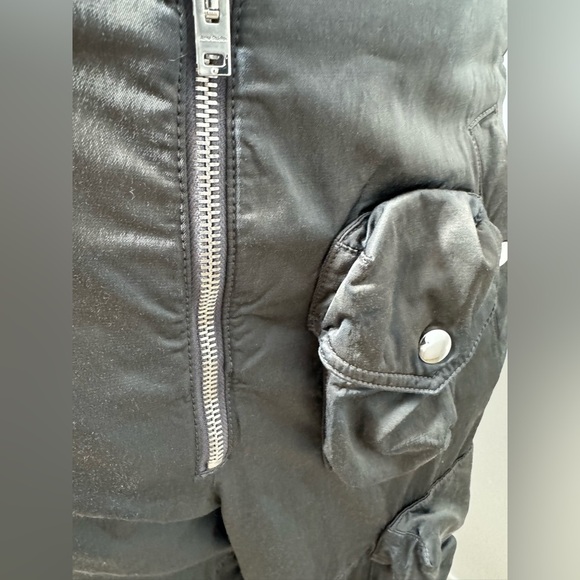 EUC Acne Studios Dusty Grey Satin Cargo Pants - Picture 8 of 16